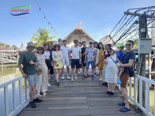 Chợ nổi 4 miền Pattaya tour du lịch thái lan