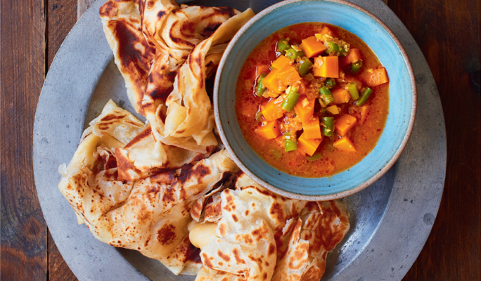 Roti canai Malaysia du lịch Singapore Malaysia