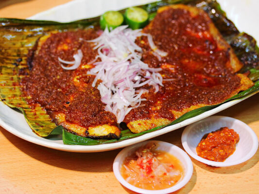 món ngon singapore cá đuối nướng Sambal