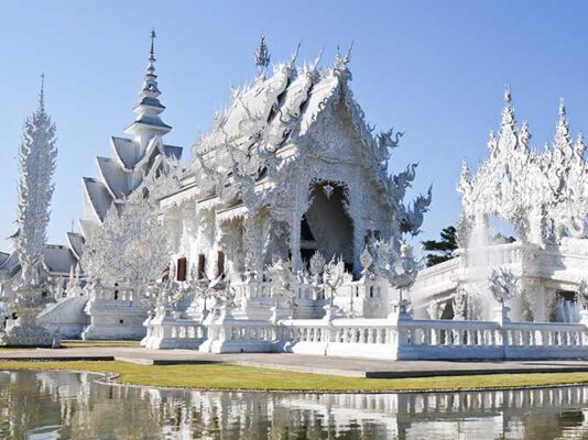 chùa Thái Lan wat rong khun (chùa trắng)